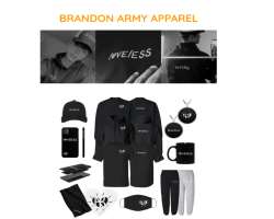 He has his own clothing store named Brandon Army Apparel.